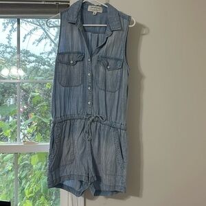 Anthropologie Jean romper, size small